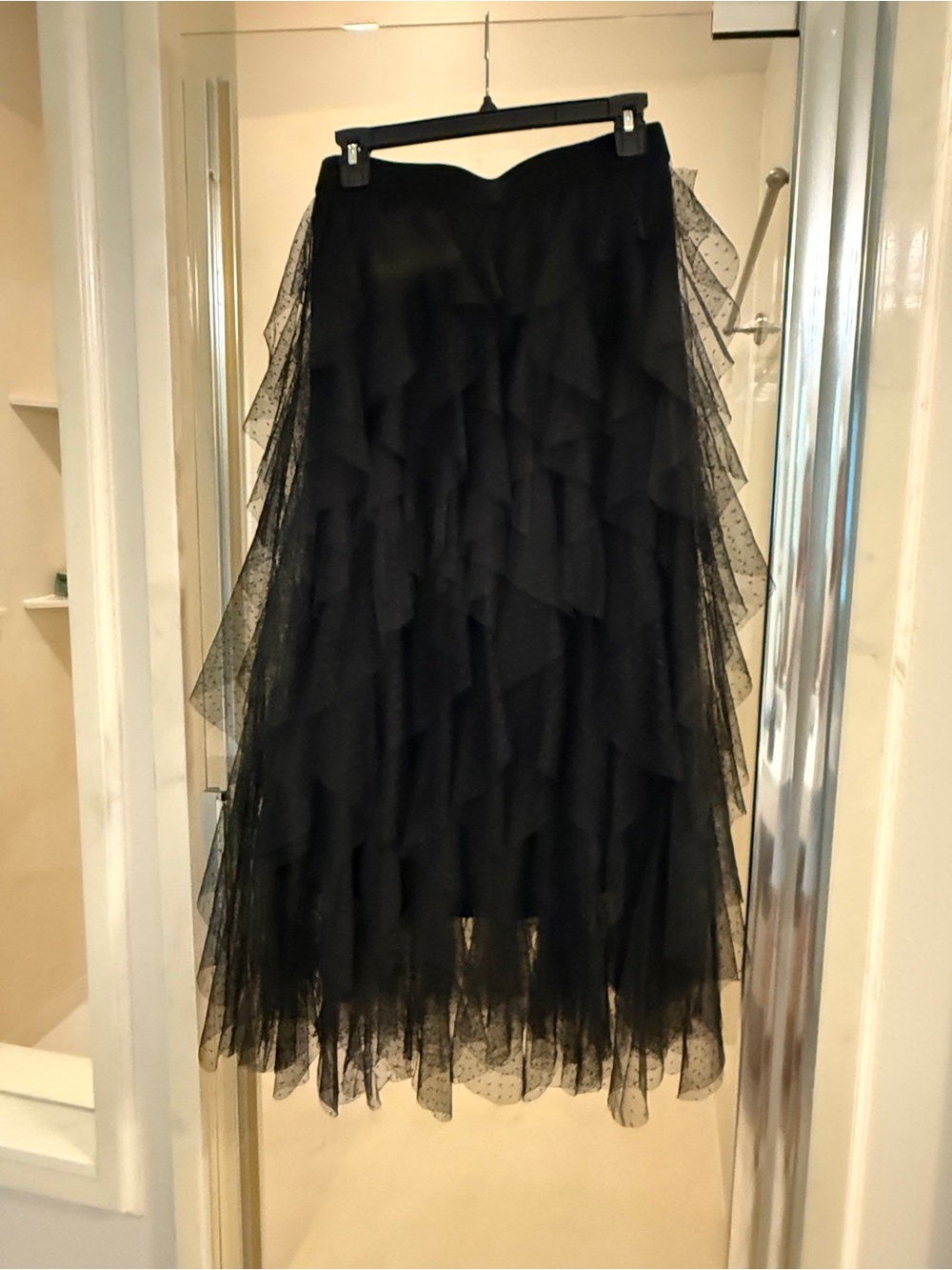 Black Layered Tulle Maxi Skirt - Anthropologie